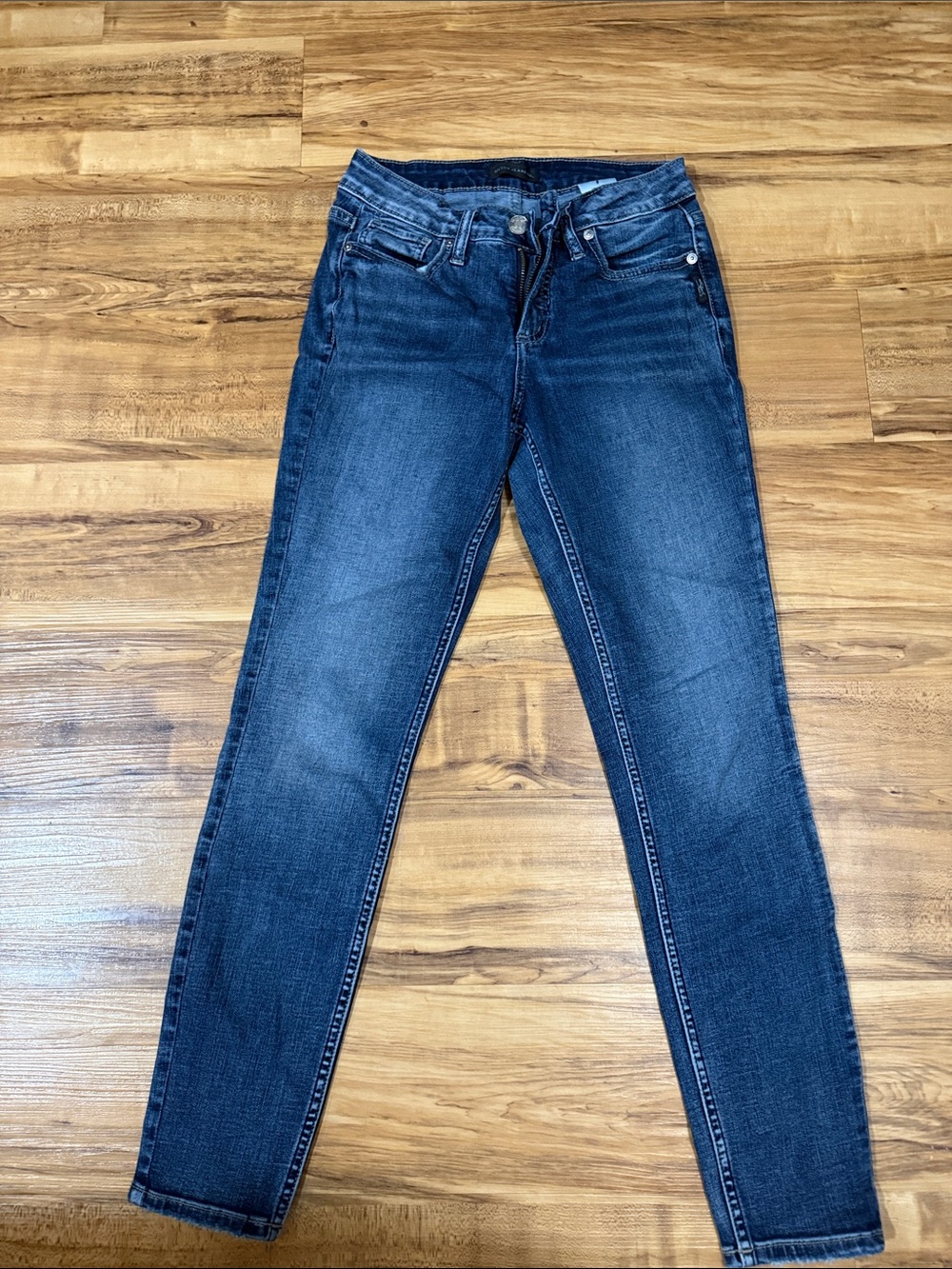 Silver Jeans Indigo Skinny Jeans with Fade